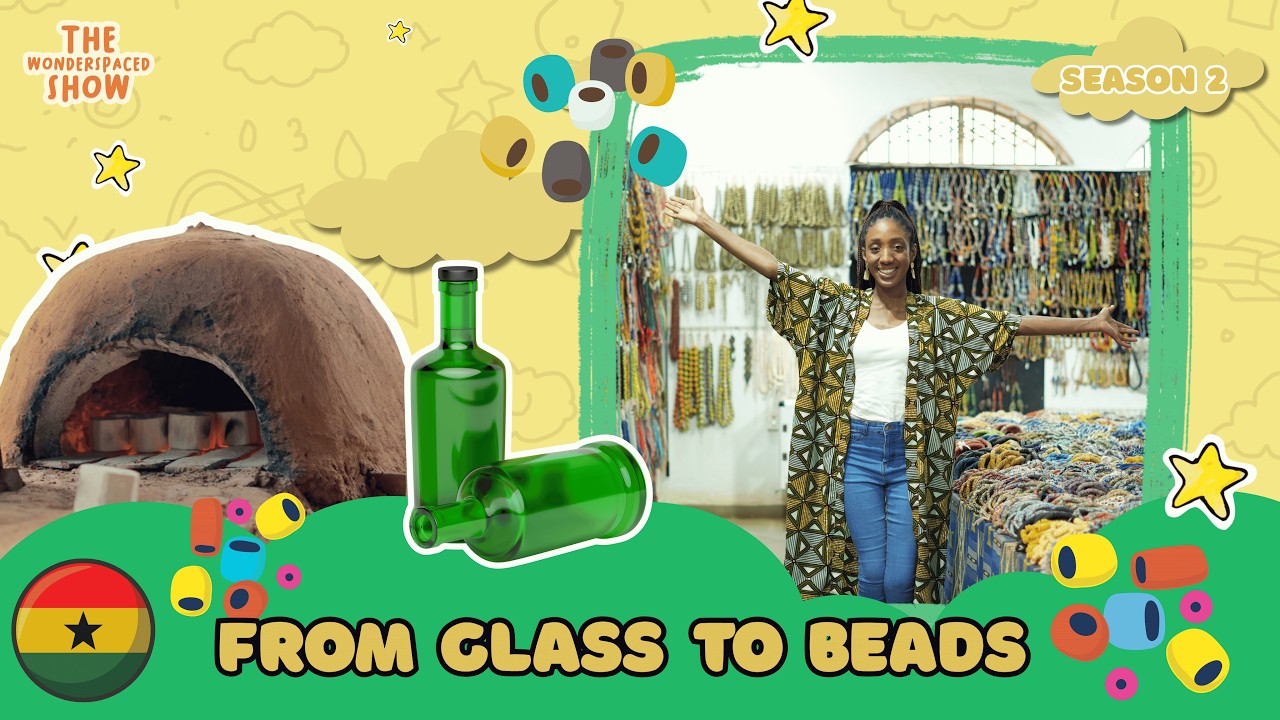 From Glass to Beads | How Recycled Glass Beads Are Made in Ghana | DIY Bead-making Craft for Kids