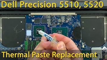 Dell Precision 5510, 5520 Disassembly, fan cleaning and thermal paste replacement