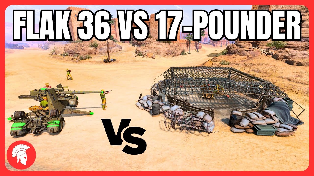 Flak 36 vs 17-Pounder: Which is better? - 4vs4 - Afrikakorps - Company of Heroes 3