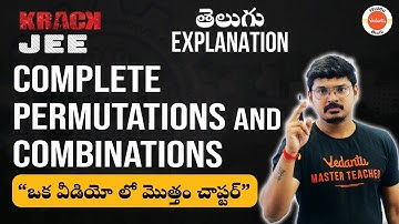 Permutations and Combinations Class 11 | One Shot | CBSE Maths Chapter 7 | Class 11 Maths JEE