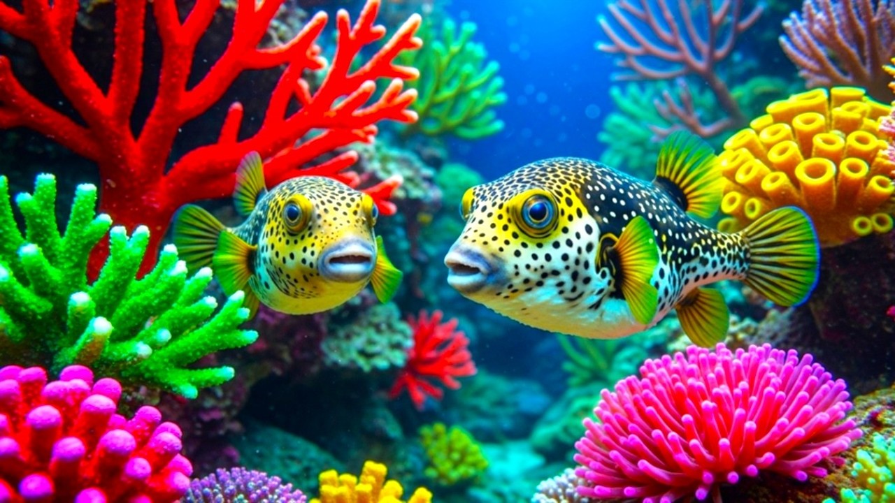 The Best 4K Aquarium -  Calming Music, Healing Music For The Heart, And Blood Vessels #7