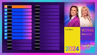 🔮 2024 Eurovision Song Contest · Voting Simulation | Full Show