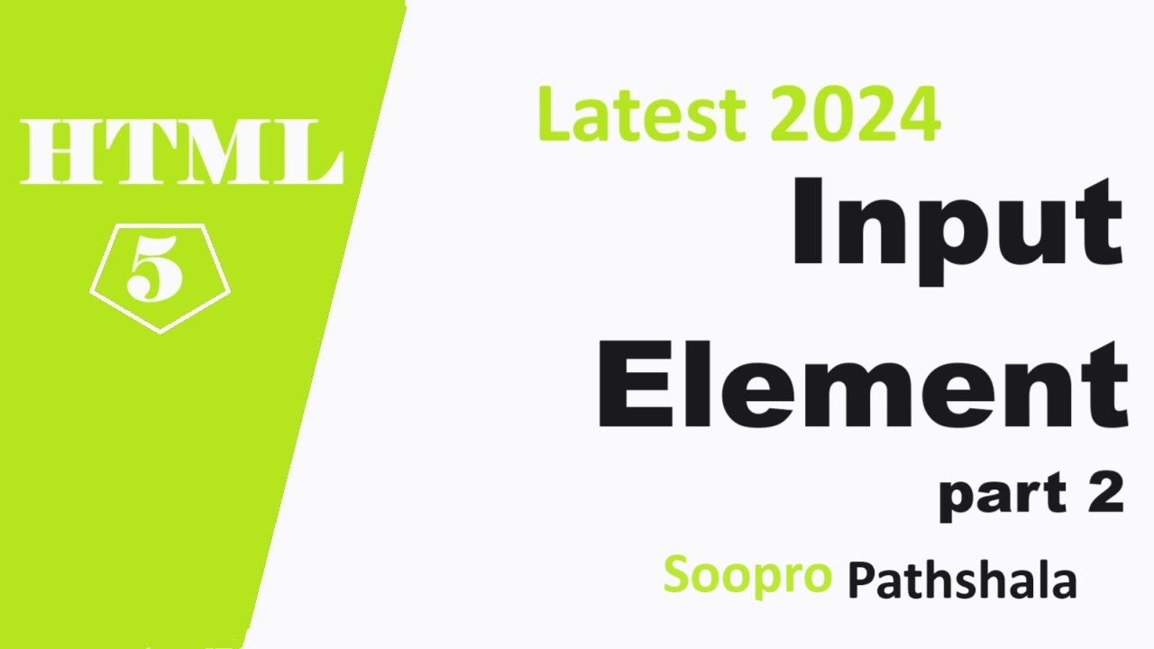 HTML input element part 2 - YouTube