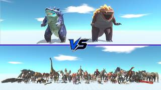 Magmajira &amp; Sharkjira VS All Faction - Animal Revolt Battle Simulator | ARBS