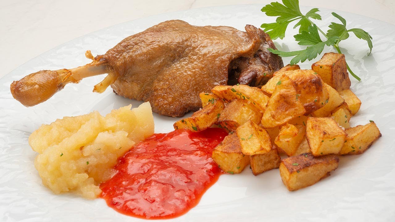 Confit de pato con patatas fritas en su grasa - Cocina Abierta de Karlos Arguiñano