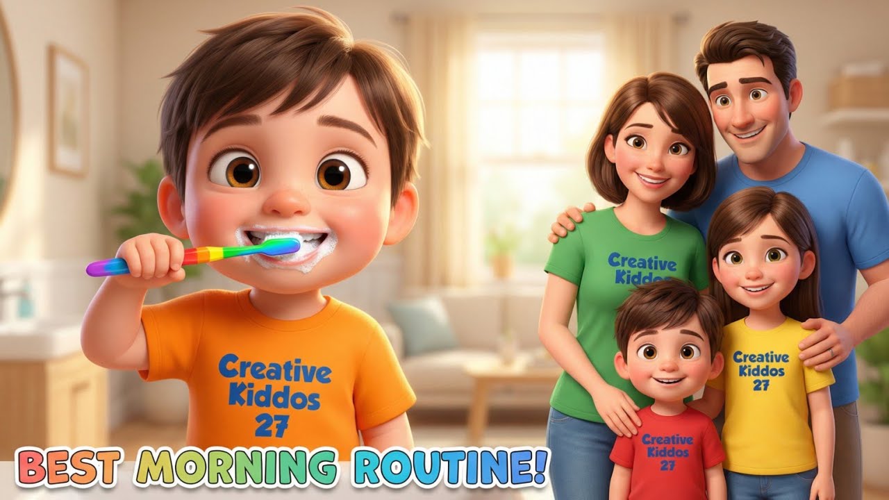 Brush Your Teeth & My Family Song 🪥👨‍👩‍👧‍👦 | Learn Healthy Habits + Family Love | @creativekiddos27 