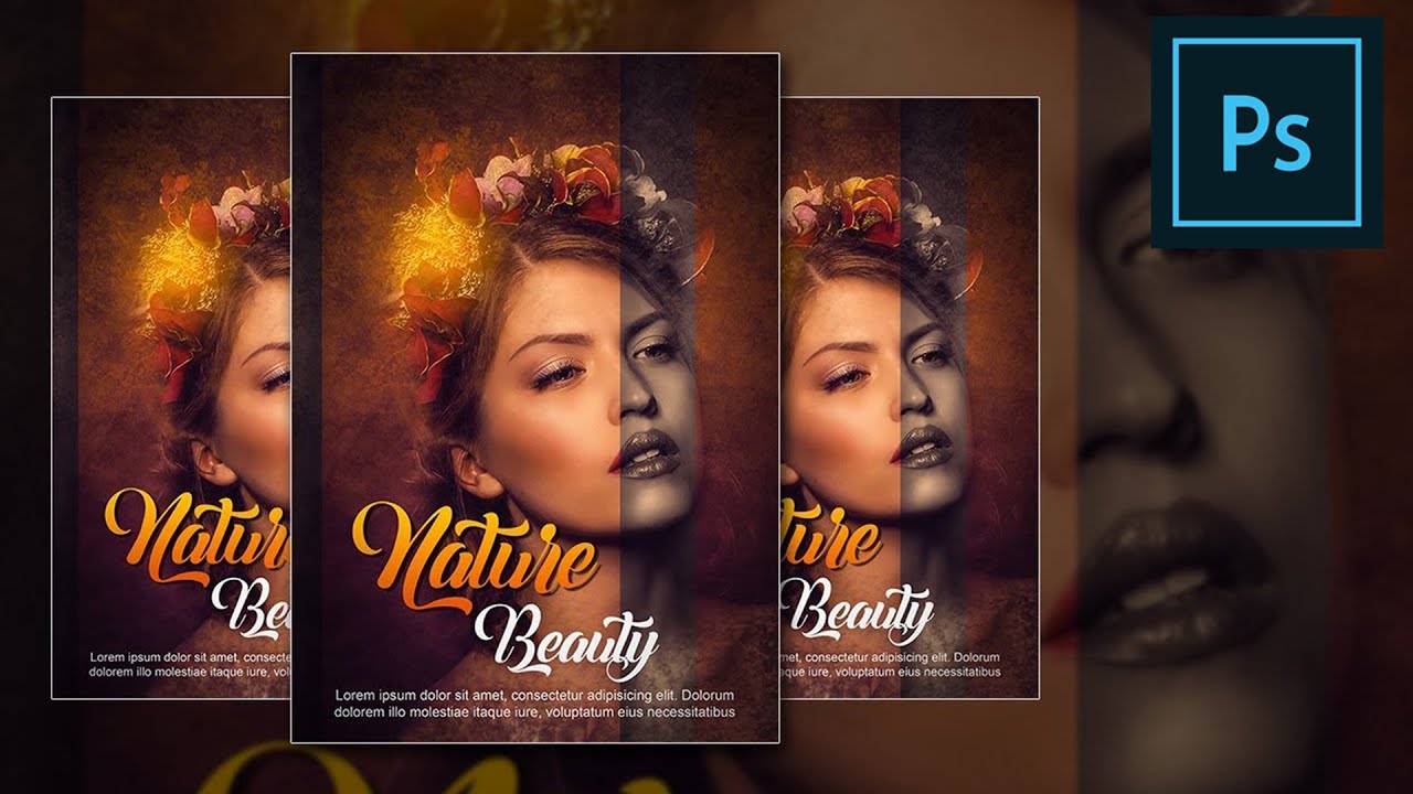 How To Make Natural Beauty Poster In Photoshop CC