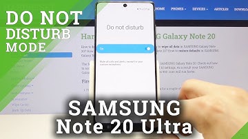 How to Customize DND Mode in SAMSUNG Galaxy Note 20 – Do Not Disturb Mode