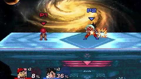 SSF2 Demo v0.7- Ness vs. Goku