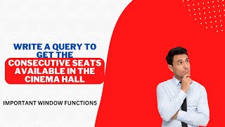 SQL Interview Question | How to Find Out Cons Available Seats | Cinema Hall #dataanalyst
