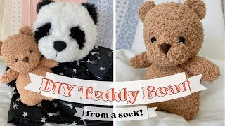 How to Make a Mini Teddy Bear from a Sock!