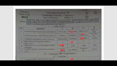 12th Class Computer Science Paper Group 1 Faisalabad Board | ICS 2nd Year Computer Science Paper