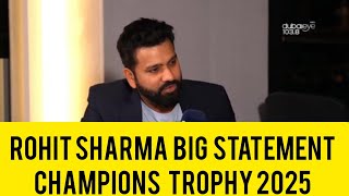 Rohit Sharma Big Statement on Pakistan | Champions Trophy 2025 | India is coming to Pakistan