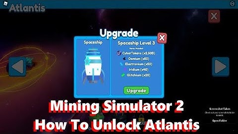 Mining Simulator 2 atlantis requirements  | Roblox Mining Simulator 2 How To Unlock Atlantis