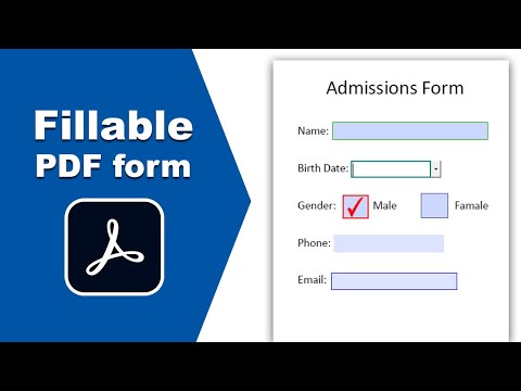 How to make a fillable pdf form using Adobe Acrobat Pro 2020