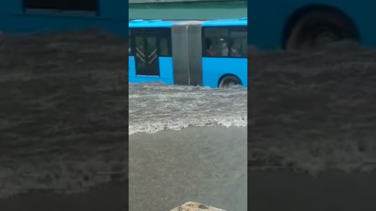 Heavy rain fall in Tanzania.