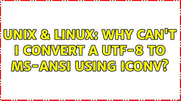 Unix & Linux: Why can