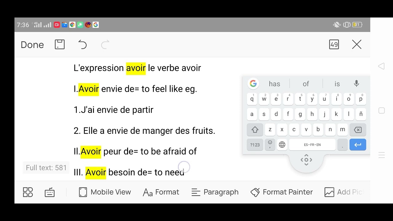 Expressions avec le verbe avoir - YouTube