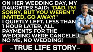 I Arrived at the Wedding, but My Daughter Said, Dad, You're Not Invited-Please Leave!