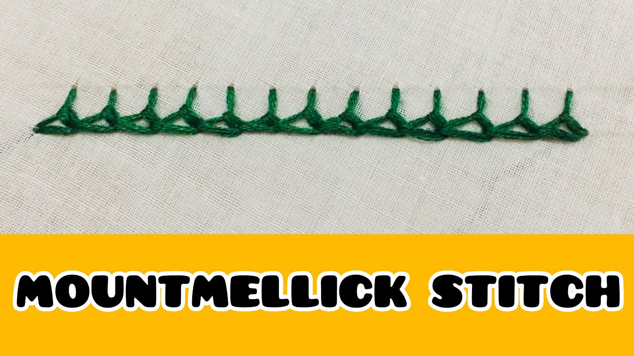 HAND EMBROIDERY TUTORIALMOUNTMELLICK STITCHMALAYALAM YouTube