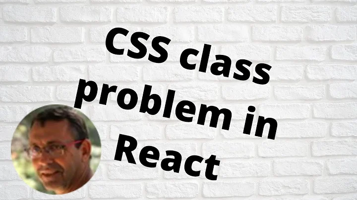 CSS class problem in React