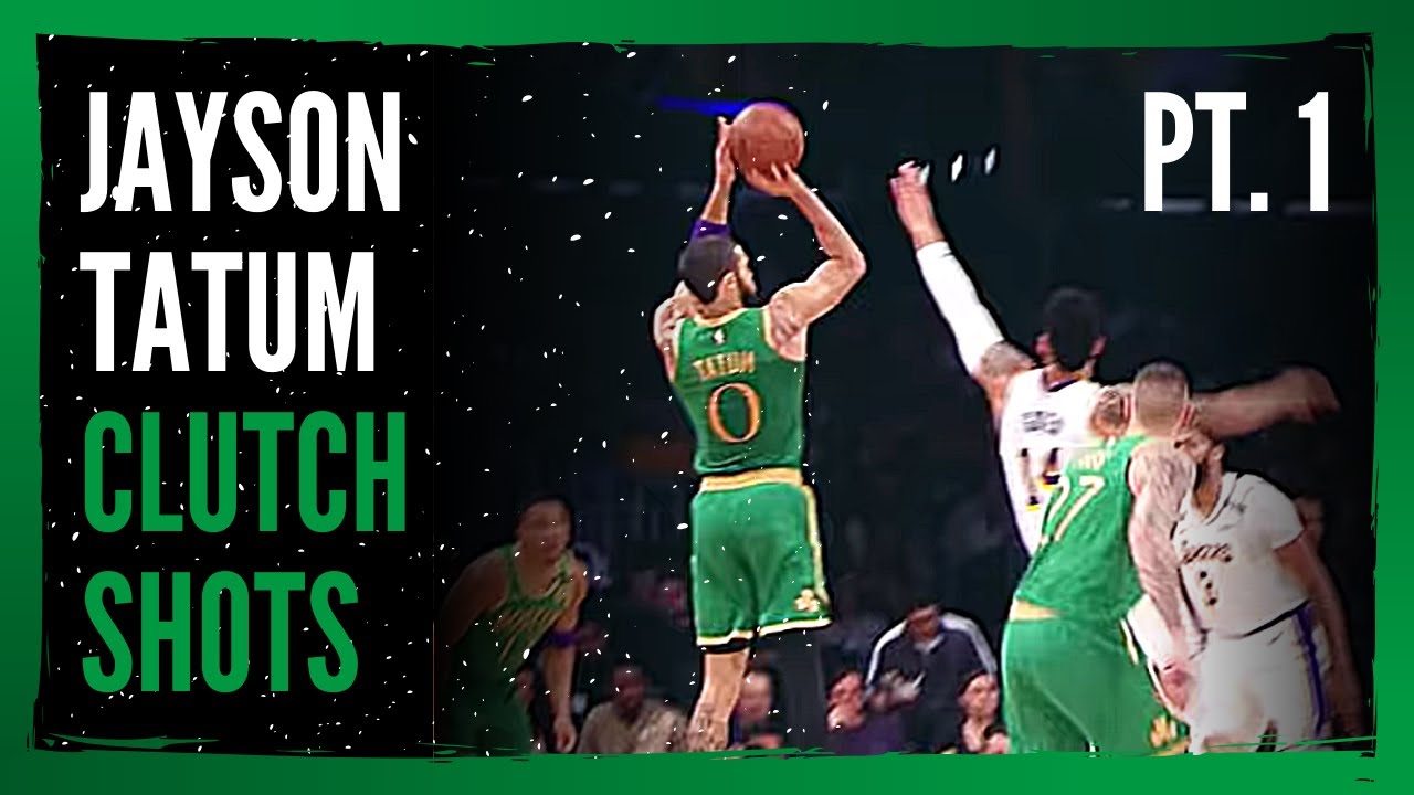Jayson Tatum Clutch Shots of the 2019/20 Season Part 1 YouTube