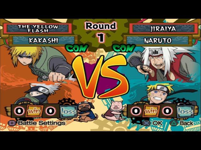 MINATO KM2 MODE VS PAIN - PS2 - Naruto Ultimate Ninja 5 - MOD AKATSUKI 