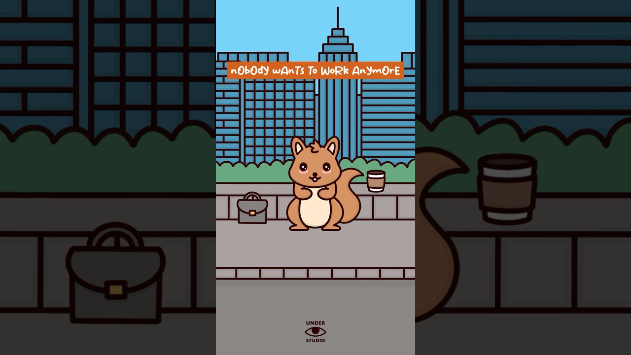 Nobody Wants To Work Anymore 😒 Squirrel PSA | Animation Meme | Original Audio: @taylormakesvideos
