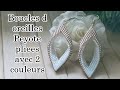 🦋  Boucles d'oreilles Peyote pliées avec 2 couleurs 🦋