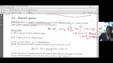 FUNCTIONAL ANALYSIS - Lecture 13: Banach Spaces