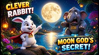 🐰 The Clever Rabbit and the Foolish Elephant | Panchatantra Stories for Kids | Moral Story 🌙