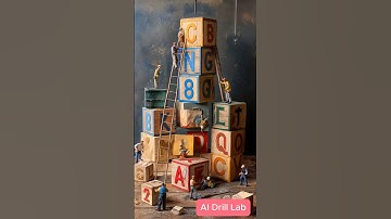 What happens if you drill into a toy block? #ai #animation #videotrending #videoviral