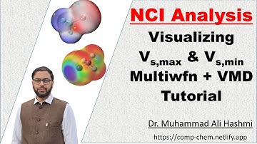 Visualizing Vs,max and Vs,min | Multiwfn + VMD Tutorial for Noncovalent Interactions