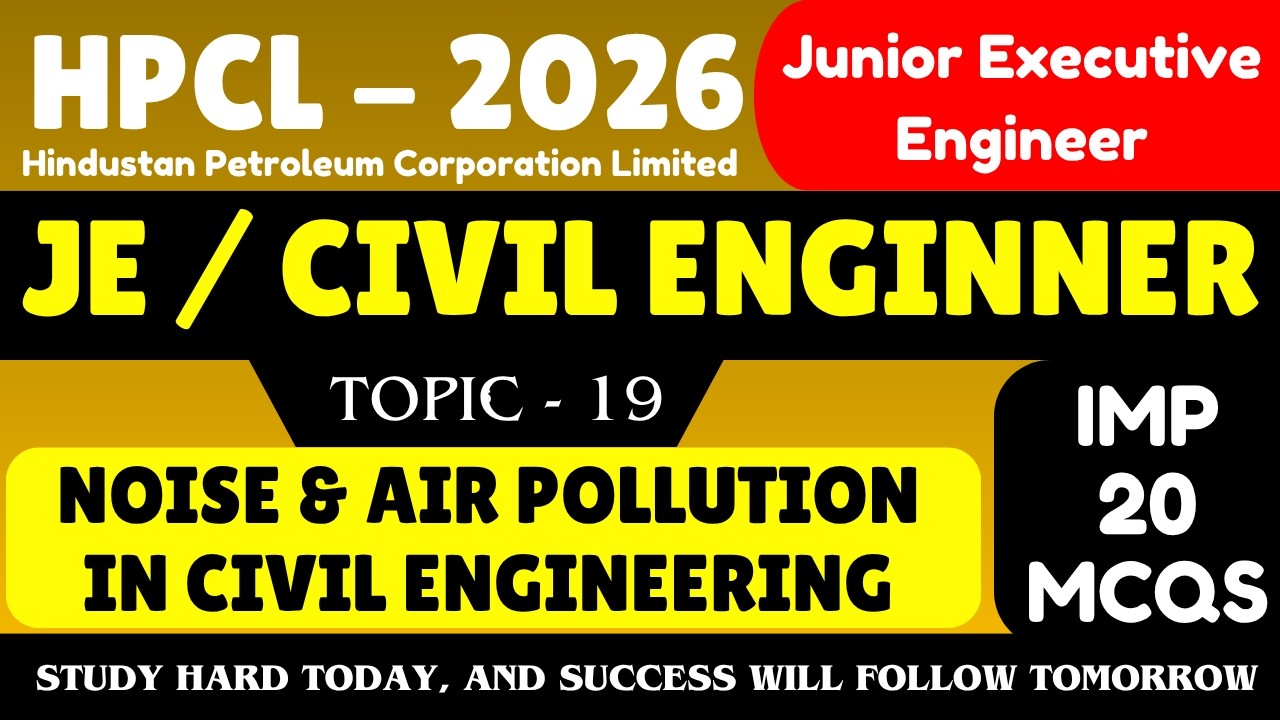 Noise & Air Pollution in Civil MCQS | HPCL Civil Engineer MCQS PDF ...