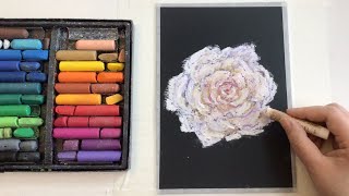 🌹Рисую белую розу масляной пастелью💖Soft oil pastels mungyo gallery✨