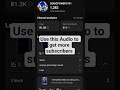 use this Audio