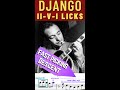 Django Reinhardt 2-5-1 LIGHTNING picking FX Lick - Slow tempo