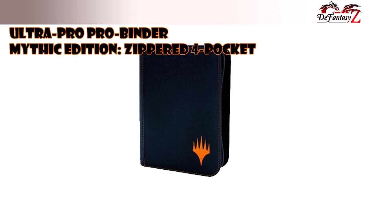 Ultra-pro PRO-Binder Mythic Edition Zippered 4-Pocket - YouTube