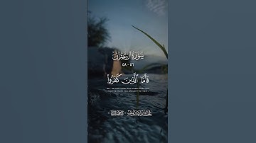 سورة #آل_عمران القارئ: #محمد_ايوب  الآيات ( ٥٦- ٥٨ ) #قرآن #quran #أئمة_الحرمين_الشريفين #قران_كريم