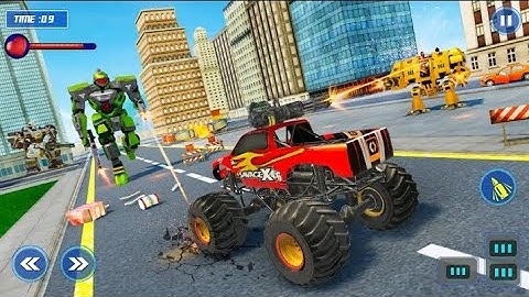 Monster Truck Robot Wars – New Dragon Robot Game 3D - Android Gameplay #1