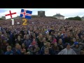 Icelanders in Reykjavik watching match England - Iceland