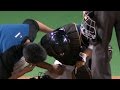 【プロ野球パ】イタッ！！サブローの打球が近藤のマスクに直撃･･･ 2015/04/15 F-M