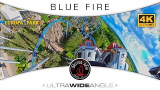 BLUE FIRE onride #europapark 😱 extreme #rollercoaster 4K ultra wide angle POV  #insta360x3