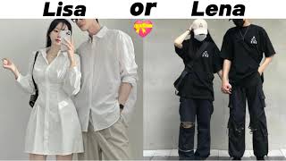 Lisa or lena couples outfits  #like #subscribe #share @magical_universe2457