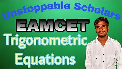 Trigonometric Equations Important Formulas for EAMCET🏆