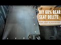 DIY 60% Rear Seat Delete for Jeep Gladiator  ** FOR UNDER $80 **