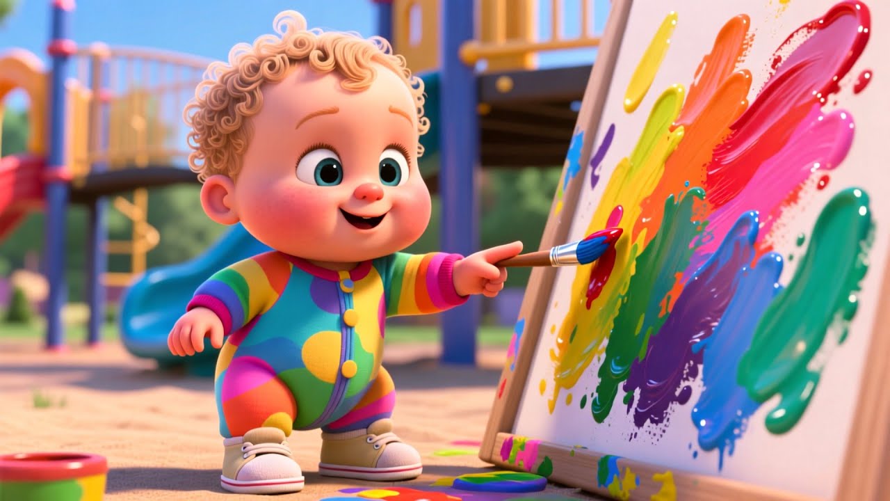 Sunny Playground Day ☀️🛝 Fun Toddler Song | Learn Colors, Numbers, and Outdoor Play