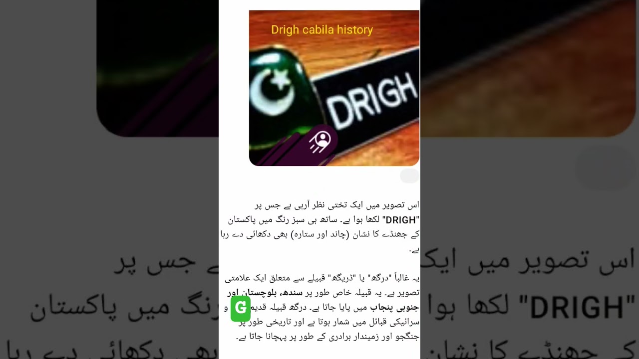 Drigh cabila history saraik