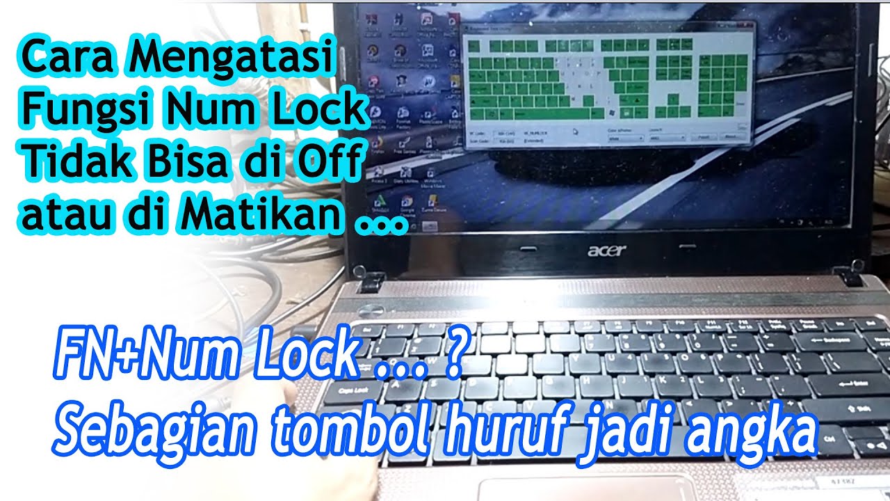 Cara mengatasi keyboard laptop sebagian tombol huruf jadi angka YouTube