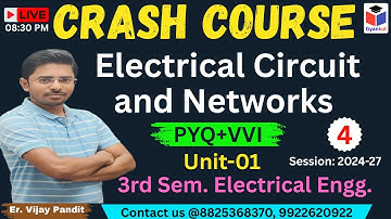 Electrical Ckt & Network Crash Course | Unit-01 L04 | 3rd Sem. Electrical Engg. | SBTE Bihar